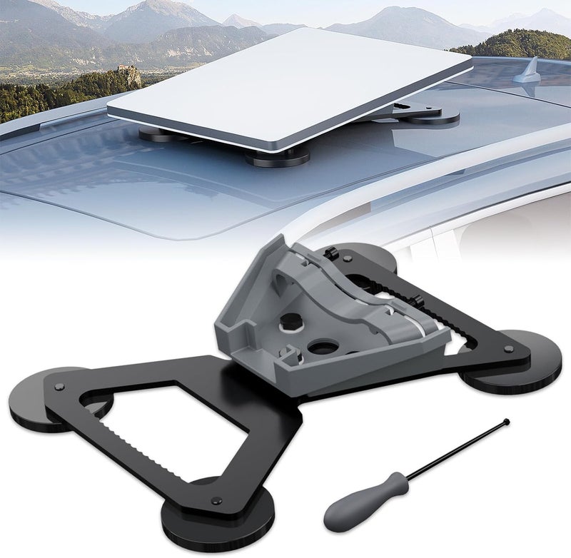 STARGEAR Starlink Mini Mount, Magnetic with 200lbs Heavy Duty Magnet Bases, Starlink Mini Accessories Lockable Starlink Mount for RV, Car, Boat, Truck Aluminum Alloy - Image 1